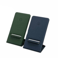 Support de chargeur sans fil à induction Qi 15W universel pliable pour bureau – Nouveauté, promotions de mariage, cadeau de bienvenue pour téléphone