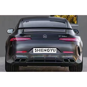 Accessoires de voiture pour BENZ <span class=keywords><strong>AMG</strong></span> <span class=keywords><strong>GT</strong></span> 2019-2021 mise à niveau vers <span class=keywords><strong>AMG</strong></span> GT63S comprennent pare-chocs avant et arrière, diffuseur arrière - Product Image 4