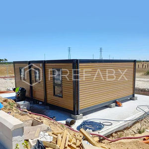 Casa Container Modulare Espandibile PTH - Telaio in Acciaio Colore Legno <span class=keywords><strong>Classico</strong></span>, Resistente al Fuoco per Uso Esterno, Facile da Costruire - Product Image 2