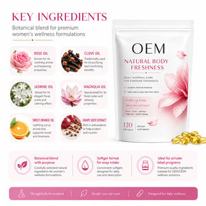 Suplemento Desodorante Corporal de Marca Privada OEM ODM, Cápsulas de Gel Suave a Base de Plantas Naturales para Frescura Interna, Venta al Por Mayor, Vegano - Product Image 2