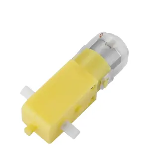 Alto torque amarelo plástico pequeno potência para diy brinquedos dc moter