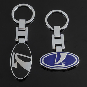 Porte-clés en métal personnalisé avec logo de <span class=keywords><strong>voiture</strong></span>, double face, boucle en H, logo de marque automobile, porte-clés, chaîne, pendentif - Product Image 6