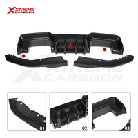 Diffuseur de pare-chocs arrière en fibre de carbone sèche XTREME style AD, séparateur latéral de pare-chocs, kit carrosserie pour BMW G80 G82 M3 M4