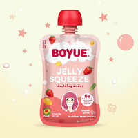 Pochette en plastique réutilisable imprimée personnalisée de 100ml 250ml 500ml & 1L pour emballage de liquide pour jus de boissons gazeuses et jus de fruits