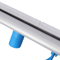 Tête d'aspirateur de piscine de luxe grande taille avec corps en aluminium et poignée en plastique, accessoires pour piscine
