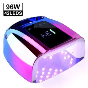 Nouveau séchoir à gel sans fil rechargeable durcissant la lampe à ongles UV de manucure professionnelle