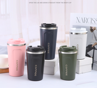 Logo personnalisé 380ml 510ml en acier inoxydable écologique réutilisable isolé sous vide couvercles étanches double paroi cadeau de voyage