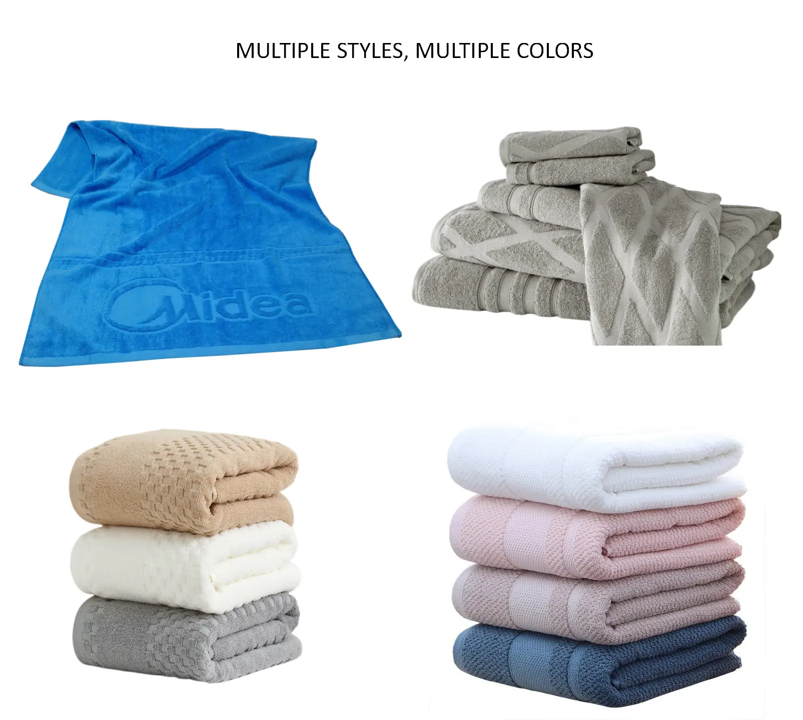 Customized color 100% cotton jacquard beach towel custom embossed logo bath towels