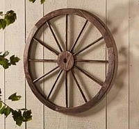 Performance à coût élevé 60CM roues de chariot en bois Antique décoration murale ferme rustique décoration de la maison accessoires de mariage