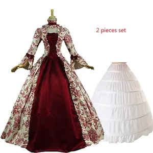 Europäische mittelalter liche Victoria Queen Prinzessin Hochzeits feier Abendkleid Halloween Frauen Karneval Noble Palace Cosplay Kostüm