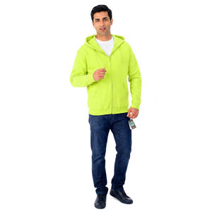 Sweat à capuche personnalisé avec logo, polaire de haute qualité, 100% coton, brodé, respirant, séchage rapide, coupe classique pour homme, hiver, FINER - Product Image 1