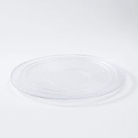 Assiettes rondes en plastique transparent design Assiette ronde décorative pour fête de mariage Assiette de présentation en plastique