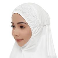 SIPO Vente en gros OEM personnalisé Vêtements de prière Ramadan Ensemble de prière Telekung Malaisie Singapour Broderie en dentelle