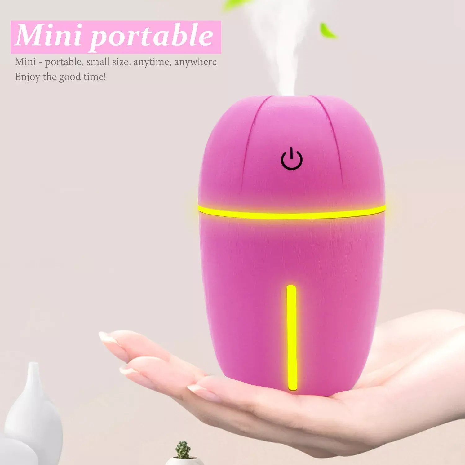 2022multi-warna USB Humidifier Desktop Mini Penyegar Udara untuk On-Board Kantor Minyak Esensial Aroma Diffuser With7 Warna LED Chang