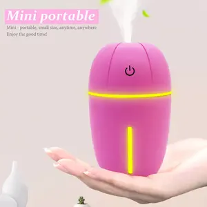 2022Multi-color USB Humidifier Desktop Mini Air Freshener for On-board Office essential oil aroma diffuser with7 color LED chang