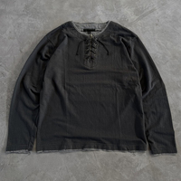 Chemises Henley à demi-boutonnage personnalisées pour hommes, chemises Henley vintage lavées pour hommes, manches longues