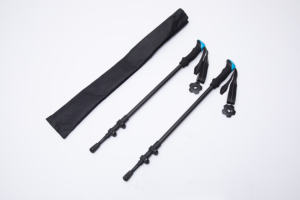 ไม้เท้าเดินป่าแบบพับได้ ดีไซน์ใหม่ ทำจากอลูมิเนียมอัลลอยด์ พร้อมด้ามจับไม้ก๊อกและระบบล็อคแบบพลิกเร็ว - Product Image 6