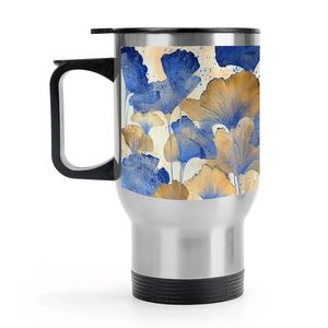 Tasse à café en céramique de voyage de 14oz avec poignée fabriquée aux États-Unis - Product Image 2