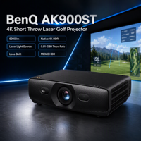 Projecteur laser à courte focale Benq AK900ST 6000lm, prise en charge 4K HDR MEMC pour le golf en salle, les entreprises et l'éducation