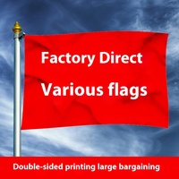 Drapeau rouge personnalisé pour guide touristique de construction de groupe et festival de musique publicité drapeau de grande classe pour drapeau matériel d'affiche d'aide à l'équipe