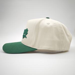Casquette de baseball unisexe en coton brodée 3D avec lettres grand format bicolores en forme de A, personnalisable en gros - Product Image 3