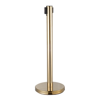 Barrière télescopique rétractable avec poteau de guidage, colonne de sécurité extensible pour le contrôle des foules et les barrières de circulation