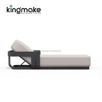 Muebles de Exterior para Hotel, Sofá Chaise Lounge, Juego de Chaise Lounge para Playa y Piscina, Tumbona de Jardín, Tumbona para Tomar el Sol, Cama de Patio