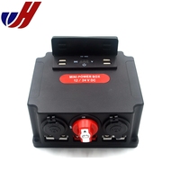 Boîte de Distribution d'alimentation 12 volts cc avec Mini isolateur de batterie interrupteur marche/arrêt
