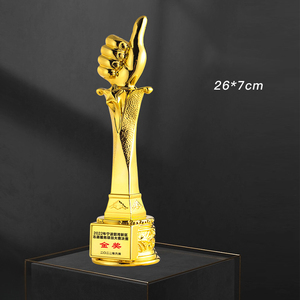 China Made Crafts Trophy for Awards Cup Custom Pattern Shape Trophy Gardens Statues Plastic Resin Trophy