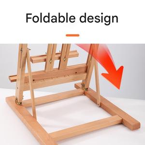 Giá vẽ gỗ để bàn có thể điều chỉnh, chất liệu gỗ beech, dùng để vẽ tranh, vẽ kỹ thuật số, trưng bày và sử dụng trong studio - Product Image 3