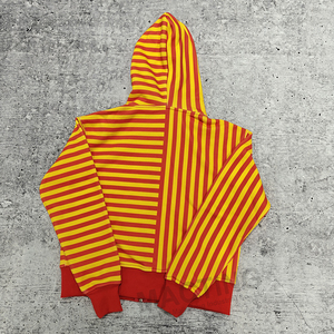 OEM Cotton Anti-Wrinkle Character Pattern Fuzzy Striped Knit Embroidery Striped Hoodies Unisex - Product Image 2