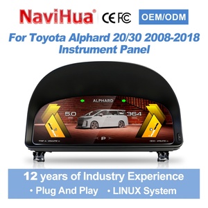 NaviHua <b>for</b> Toyota Alphard 20Series 30Series 2008-2018 <b>Car</b> Upgrade LCD Dashboard Digital Cluster Linux System Carplay Cockpit - Product Image 1