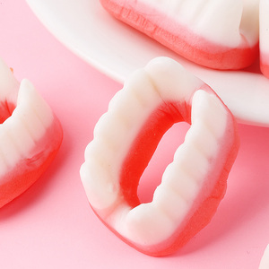 Paquete de Muestras de Dulces Personalizados al por Mayor, Sabor a Frutas Variadas, Gomitas Halal a Granel, Gomitas con Forma de Dientes, Caramelos de Goma de Alta Calidad, Marca OEM - Product Image 6