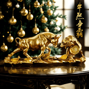 Artesanía Creativa <span class=keywords><strong>de</strong></span> Resina con Diseño Abstracto <span class=keywords><strong>de</strong></span> Toros <span class=keywords><strong>de</strong></span> Lucha Simulados para Decoración del Hogar, Sala <span class=keywords><strong>de</strong></span> Estar, Mueble <span class=keywords><strong>de</strong></span> TV y Vinoteca - Product Image 3