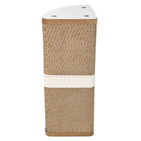 Griffoir mural pour chat en carton ondulé écologique avec coussinets de remplacement – Jouet d'angle mural pour chat d'intérieur pour aiguiser les griffes – En promotion