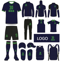 Uniformes de Fútbol Sublimados, Conjuntos de Camisetas de Fútbol para Hombre, Ropa Deportiva Personalizada para Entrenamiento, Chaqueta de Equipo de Fútbol