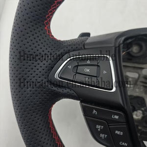 The Most Popular Leather Red Stripe Stitching for Ford Focus Kuga Classic Car Steering <b>Wheel</b> - Product Image 4