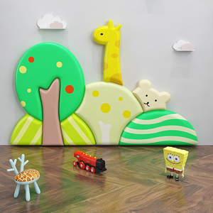 <strong>Cute</strong> <strong>Pattern</strong> Indoor Home Decorations Self Adhesive <strong>Wallpaper</strong> 3D Cartoon Wall Sticker Kids - Product Image 4