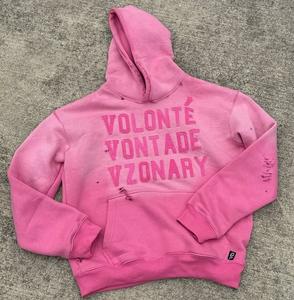 Sudadera con capucha de gran tamaño de algodón de rizo francés de alta calidad para hombres Puff impreso diseño personalizable Unisex ajuste suelto - Product Image 2