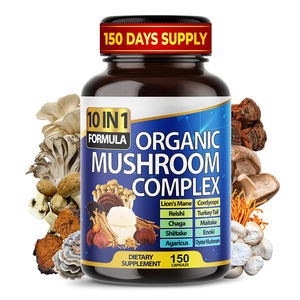 Oem Private Label 10-In-1 Complexe Biologische Paddenstoelen <span class=keywords><strong>Extract</strong></span> Capsules Voor Volwassenen Met Reishi Leeuwen Manen Kalkoenstaart Chaga - Product Image 1