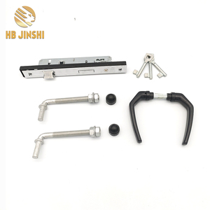 Kits d'accessoires pour portail de jardin en treillis métallique : Poignée de verrouillage, serrure à clé, bloc de verrouillage - Product Image 2