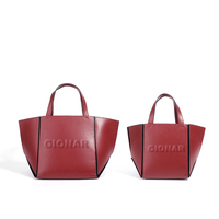 Italienischer Hersteller Maßgefertigte OEM Handtasche Vintage Trendige Große Kapazität Hochwertige Echtes Leder Shopper-Taschen für Damen
