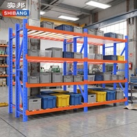 Großhandel Maßgefertigte Q235B Stahl Selektive Lagerregale Schwerkraft-Kartonflussregale Rollenregale Stapelbare Regale