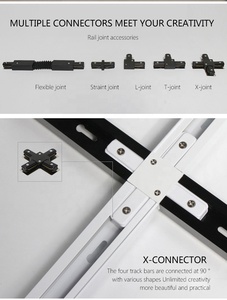 Ánh sáng 2 3 <span class=keywords><strong>4</strong></span> 6 dây dẫn theo dõi đường sắt cho ánh sáng tại chỗ 80 từ theo dõi ánh sáng tuyến tính hợp kim nhôm tự động Ca Văn phòng nhà 50000 ypl - Product Image 6