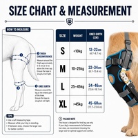 Zweiachsige ROM-Gelenkbandage für Hunde – ACL-Verletzungsunterstützung, postoperative Rehabilitation, Anti-Leck-Schutz für Hunde aller Größen