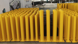 عمود حماية فولاذي شائع، مثبت على السطح، لسلامة مواقف السيارات، بقاعدة مربعة، مثبت بالبراغي، على الطراز الأسترالي، مضاد للتصادم - Product Image 4