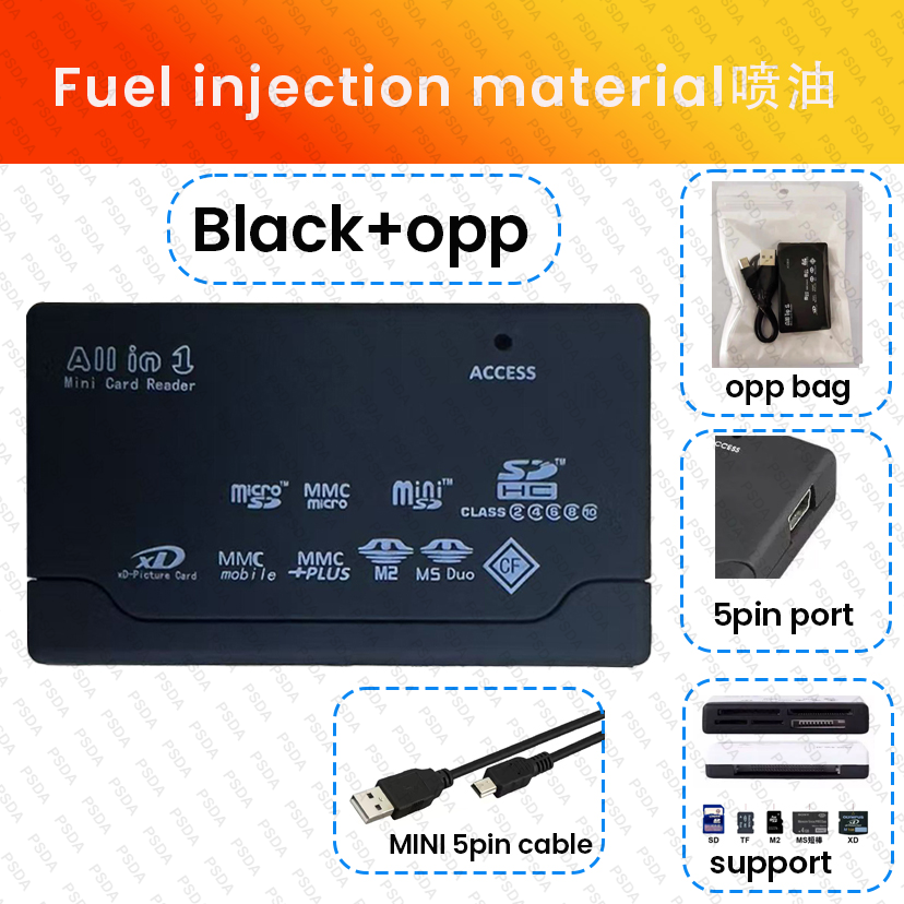Peinture noire en aérosol (sac OPP) + câble USB
