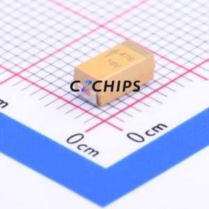 Condensador de Tantalio CA45-C-16V-47μF-K CASE-C-6032 (Capacitancia: 47uF) (Precisión: 10%) (Voltaje Nominal: 16V) - Product Image 1