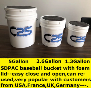 Seau de baseball en <span class=keywords><strong>plastique</strong></span> pour l'entraînement des jeunes de la ligue officielle de 6 gallons, 12 pièces - Product Image 6