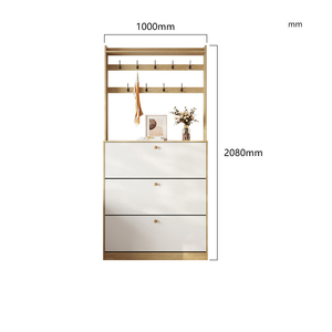 Living Room Furniture <b>Shoe</b> <b>Rack</b> Cabinet MDF Wooden Folding <b>Storage</b> KH-03 <b>Shoe</b> Cabinet KH-03 - Product Image 5